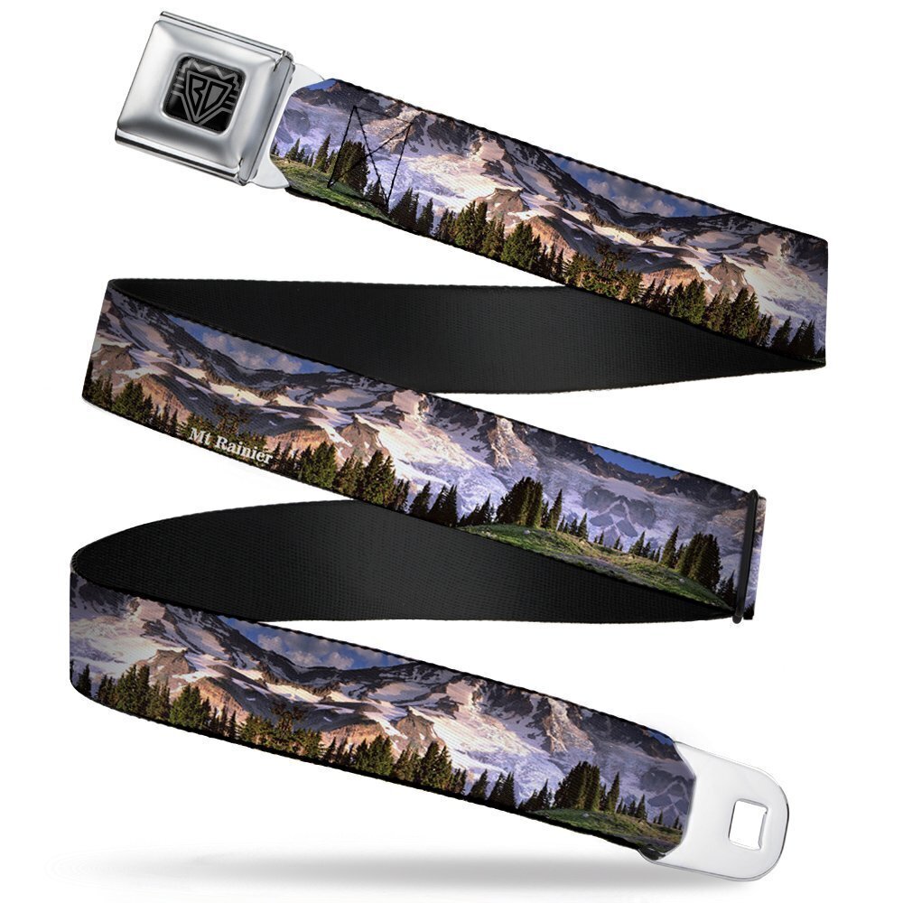 7708 Seatbelt Belt Washington MT. RAINIER Valley Landscape 1.0" Wide